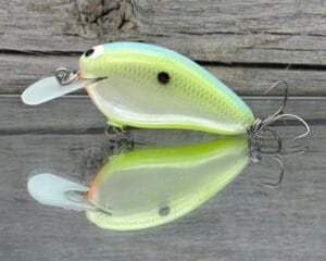 Black Label Balsa - Rattling Peanut - Balsa Crankbait - Citrus Candy Color