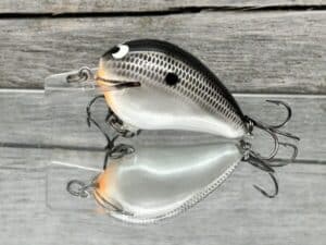 Black Label Balsa - Wreck Jr. - Custom Balsa Squarebill Crankbait - Pearl Black Back Color