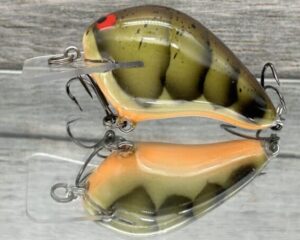 Black Label Balsa - Wreck - Balsa Squarebill - Phantom Green Craw Color - Zoom WEC E-1