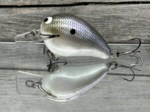 Black Label Balsa - Wreck Jr. - Custom Balsa Squarebill Crankbait - American Shad Color