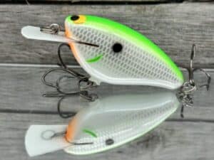 Black Label Balsa - Bacon - Balsa Crankbait - Lime Shad Color
