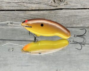 Black Label Balsa - Tapout Jr - Custom Balsa Crankbait - Spicy Mustard Color