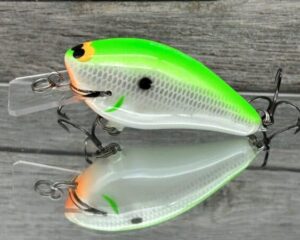 Black Label Balsa - BL 1.5 - Balsa Squarebill - Lime Shad Color