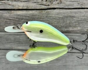 Black Label Balsa - Little Cliffie - Custom Balsa Crankbait - Citrus Candy Color