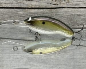 Black Label Balsa - Tapout Jr - Signature Series Custom Balsa Crankbait - Foiled Sexy Green Gizzard  Color