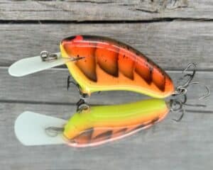 Black Label Balsa - Hickster MR- Balsa Crankbait - 3 Alarm Craw Color