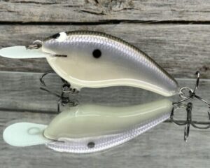 Black Label Balsa - Slim Series - Custom Balsa Crankbait - Bone Ozark Color