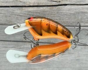 Black Label Balsa - Hickster MR- Balsa Crankbait - Fall Craw Color