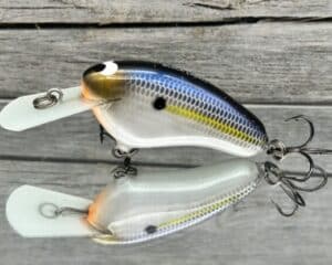 Black Label Balsa - Hickster MR- Balsa Crankbait - Threadfin Shad Pearl Color