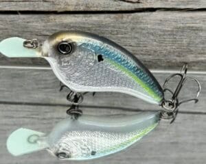The Lure Forge - Flatside Mini - Balsa Crankbait - Threadfin Shad Color