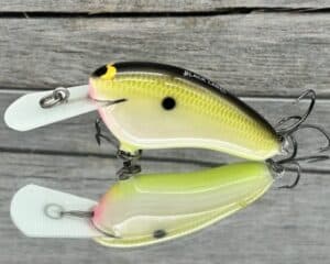 Black Label Balsa - Hickster MR- Balsa Crankbait - Bone Shad Color