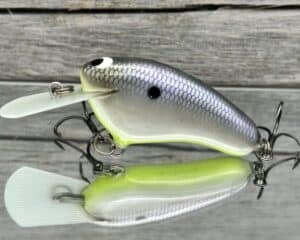 Black Label Balsa - Hickster MR- Balsa Crankbait - American Shad Chartreuse Belly Color