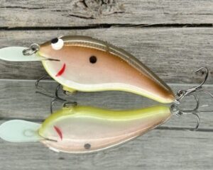 Black Label Balsa - Slim Series - Custom Balsa Crankbait - Tomato Shad Color