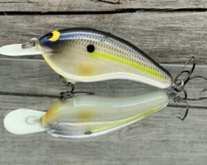Black Label Balsa - Slim Series - Custom Balsa Crankbait - Magic Shad Color