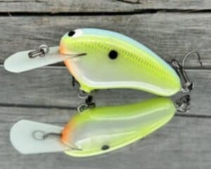 Black Label Balsa - Hickster MR- Balsa Crankbait - Citrus Candy Color