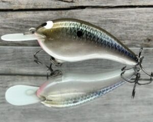 Black Label Balsa - Slim Series - Custom Balsa Crankbait - Bad Shad Color