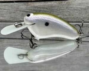 Black Label Balsa - Hickster MR- Balsa Crankbait - Shell Bed Shad Color