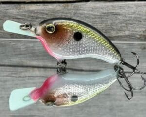 The Lure Forge - Pitching Wedge - Balsa Crankbait - Clear Water Shad Color