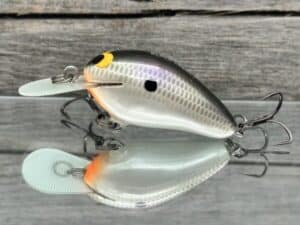 Black Label Balsa - Fat Little Cliffie - Custom Balsa Crankbait - Gizzard Shad Pearl Color
