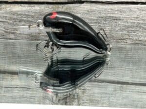 Black Label Balsa - Runt- Custom Balsa Crankbait - Lights Out Color