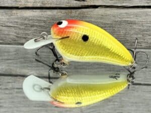 Black Label Balsa - Peanut - Signature Series Crankbait - Gold Foil Clown Color - Zoom WEC Mutt