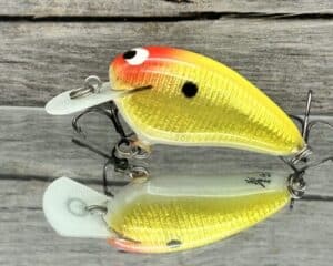 Black Label Balsa - Peanut - Signature Series Crankbait - Gold Foil Clown Color - Zoom WEC Mutt