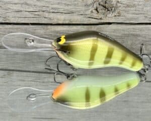 Black Label Balsa - 300 Proof - Custom Balsa Crankbait - Faded Perch Color