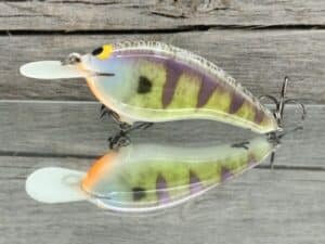 Black Label Balsa - Slim Signature Series Balsa Crankbait - Candy Gill Color