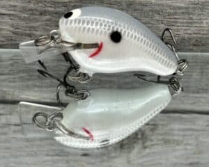 Black Label Balsa - Runt- Custom Balsa Crankbait - Grey Ghost Color