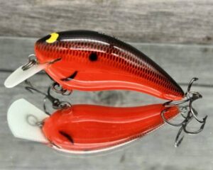 Black Label Balsa - Turbo - Custom Balsa Crankbait - Fireball Color