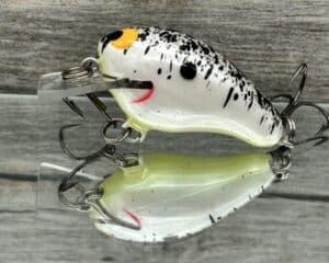 Black Label Balsa - Runt- Custom Balsa Crankbait - Splatterback Color