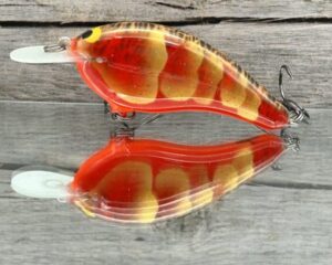 Black Label Balsa - Slim Signature Series Balsa Crankbait - Texas Gold Color
