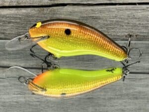 Black Label Balsa - Razor Signature Series - Balsa Crankbait - Burnt Granny Color