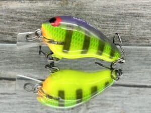 Black Label Balsa - Runt- Custom Balsa Crankbait - Purple Tiger Color