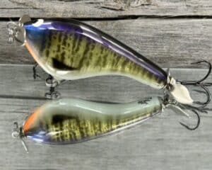 Black Label Balsa - Tease Signature Series - Custom Balsa Topwater Prop - Foiled Money Gill Color