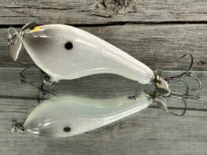 Black Label Balsa - Tease Signature Series - Custom Balsa Topwater Prop - Foiled Bone Color