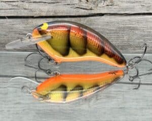 Black Label Balsa - Razor Signature Series - Balsa Crankbait - Foiled Spring Craw Color