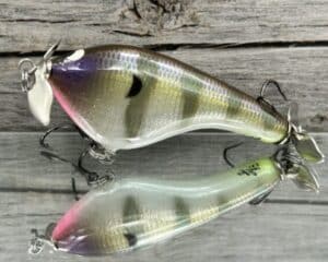 Black Label Balsa - Tease Signature Series - Custom Balsa Topwater Prop - Foiled Cliff's Secret Gill Color
