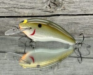 Black Label Balsa - Razor Signature Series - Balsa Crankbait - Foiled Olive Shad Color