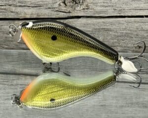 Black Label Balsa - Tease - Custom Balsa Topwater Prop Bait - Gold Foil Color