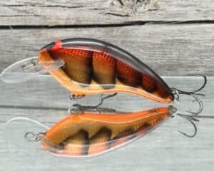 Black Label Balsa - Razor Signature Series - Balsa Crankbait - Foiled Copper Craw Color