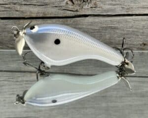 Black Label Balsa - Tease - Custom Balsa Topwater Prop Bait - Albino Color