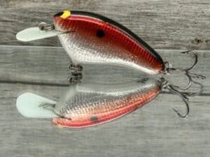 Black Label Balsa - Hickster - Signature Series Crankbait - Red Silver Foil Color