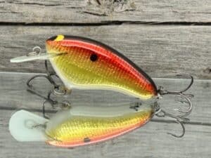 Black Label Balsa - Hickster - Signature Series Crankbait - Red Gold Foil Color