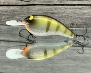 Black Label Balsa - Slim Signature Series Balsa Crankbait - Foiled Perch Color