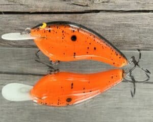 Black Label Balsa - Slim Series - Custom Balsa Crankbait - Sweet Potato Color