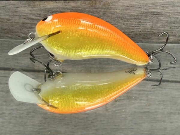 Black Label Balsa - Turbo Signature Series - Custom Balsa Crankbait -  Goldfish Color - Wood Bait Country