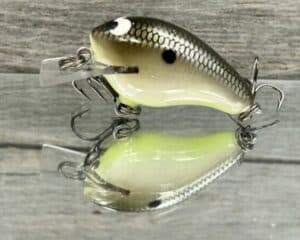 Black Label Balsa - Runt- Custom Balsa Crankbait - Bone Shiner Color