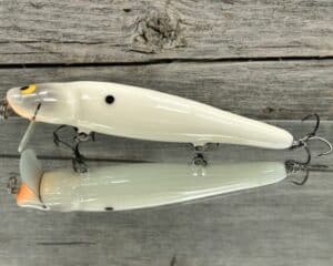 Black Label Balsa - Heads Up - Custom Balsa Wake Bait - Bone Color