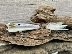 Black Label Balsa - Pop-N-Bob - Custom Balsa Popper - American Shad Color
